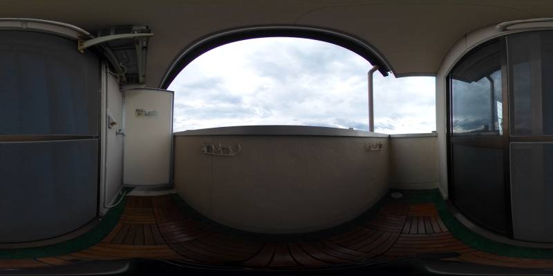 パノラマ画像バルコニー