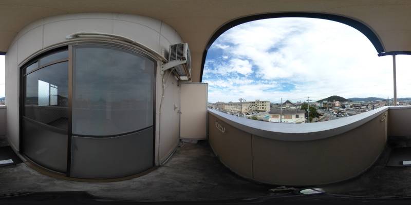 パノラマ画像バルコニー