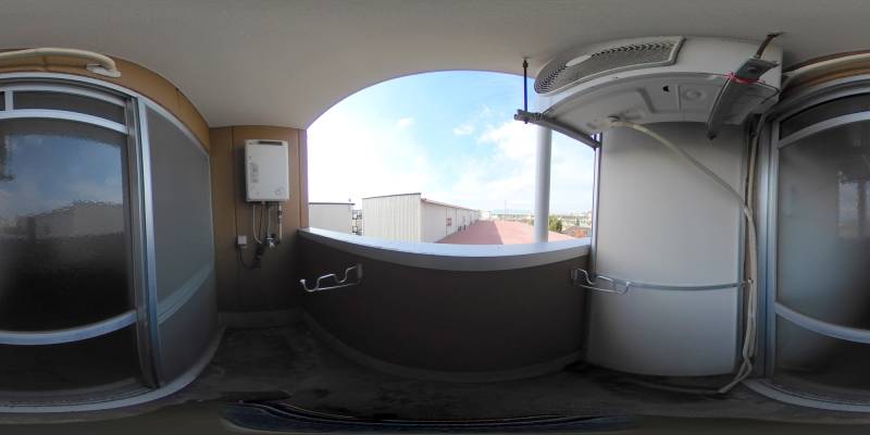 パノラマ画像バルコニー