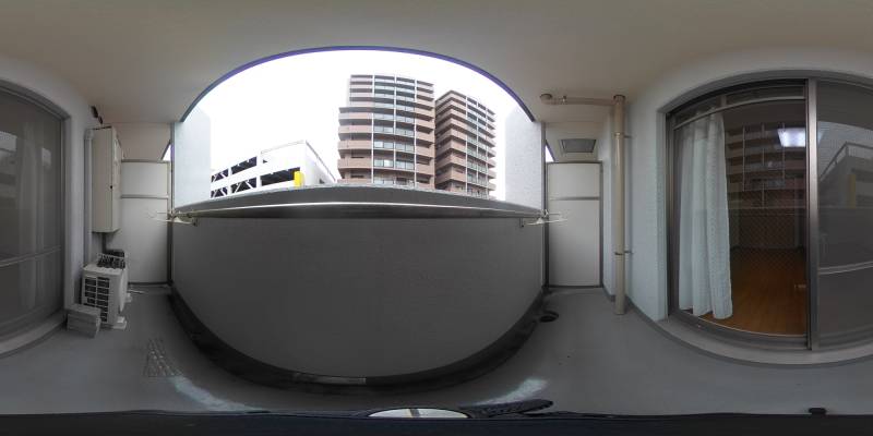 パノラマ画像バルコニー