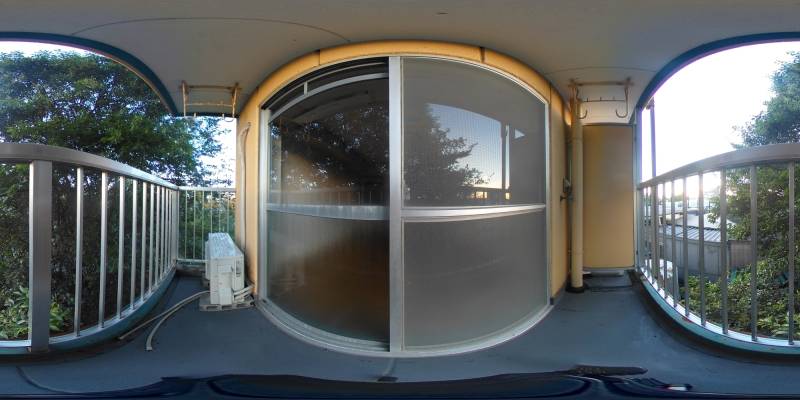 パノラマ画像バルコニー