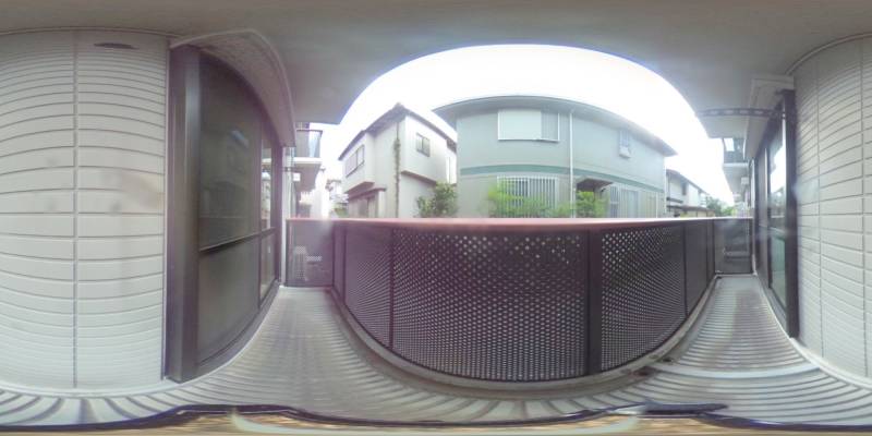 パノラマ画像バルコニー