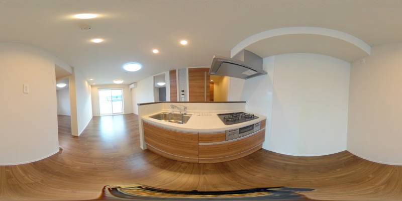 パノラマ画像キッチン