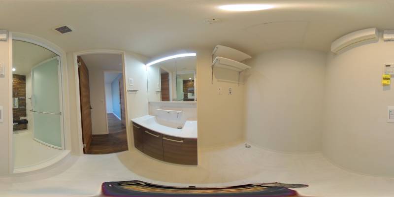 パノラマ画像洗面所