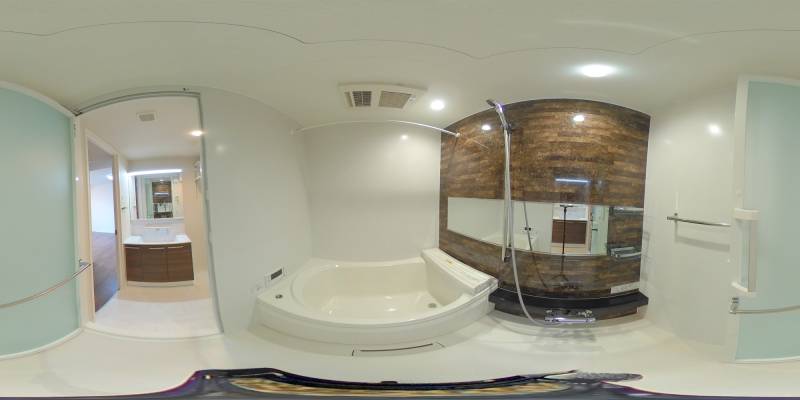 パノラマ画像バスルーム