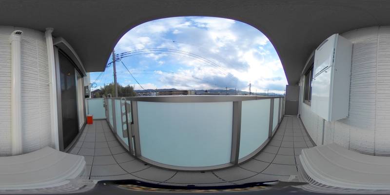 パノラマ画像バルコニー