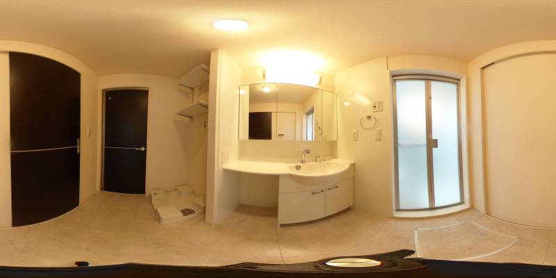 パノラマ画像洗面所