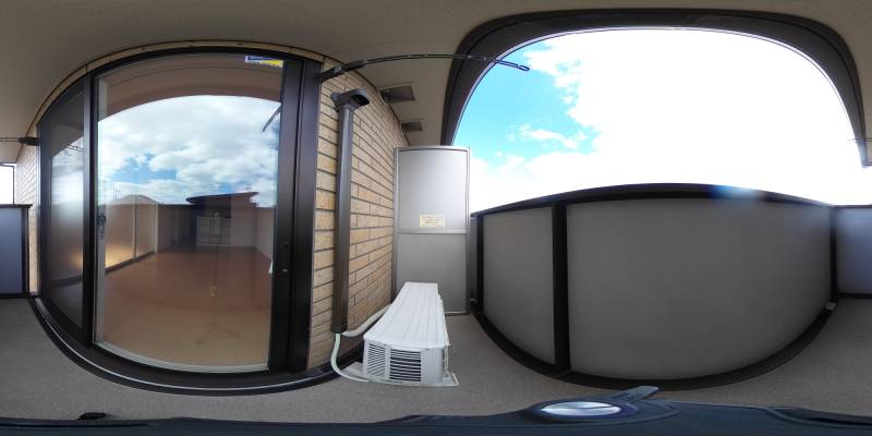 パノラマ画像バルコニー