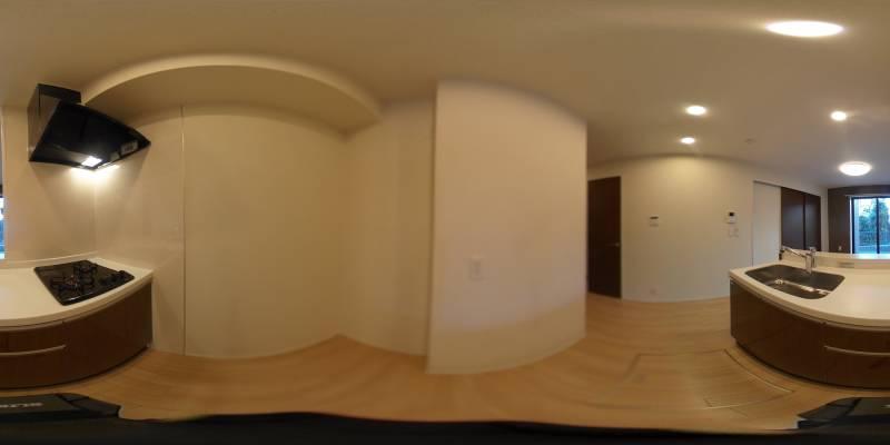 パノラマ画像キッチン