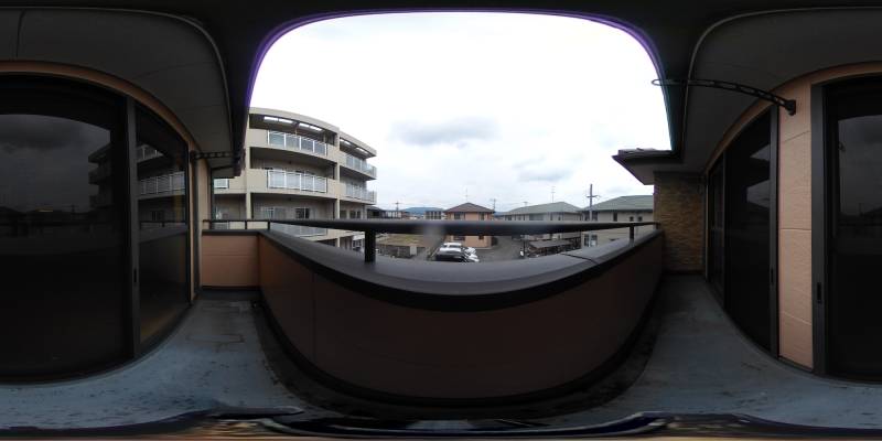 パノラマ画像バルコニー