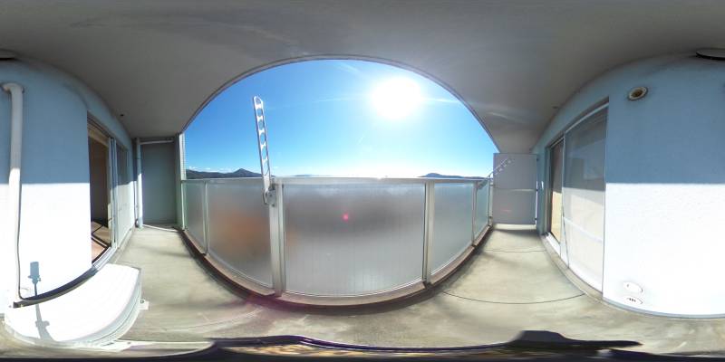 パノラマ画像バルコニー