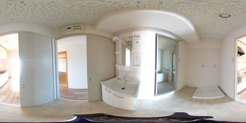 パノラマ画像洗面所
