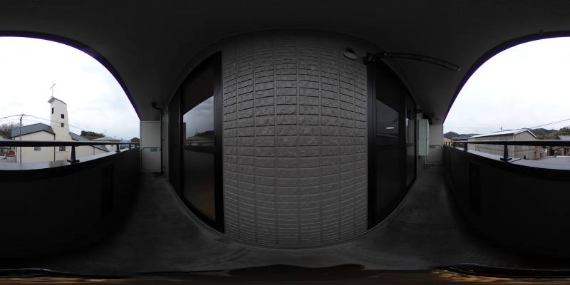 パノラマ画像バルコニー