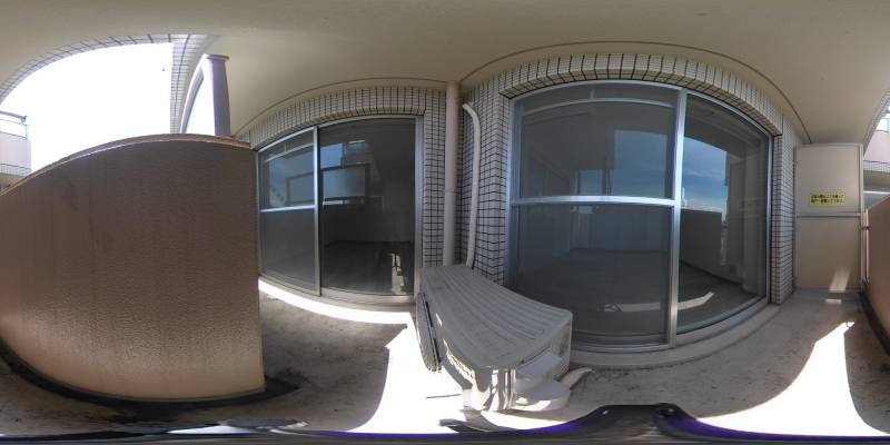 パノラマ画像バルコニー