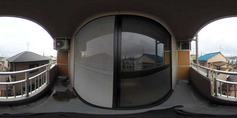 パノラマ画像バルコニー