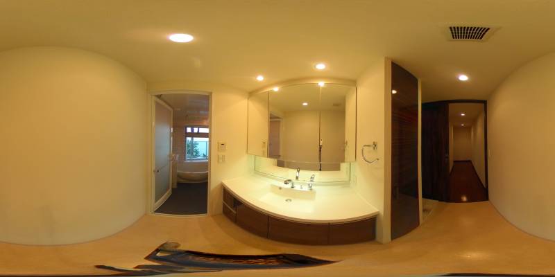 パノラマ画像洗面所