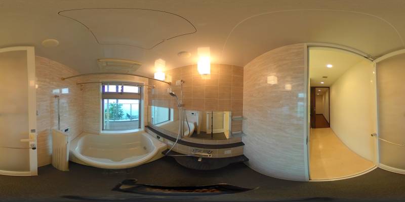 パノラマ画像バスルーム