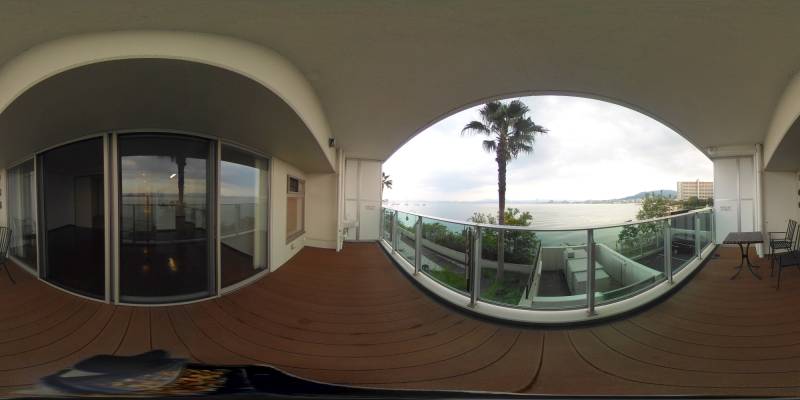 パノラマ画像バルコニー