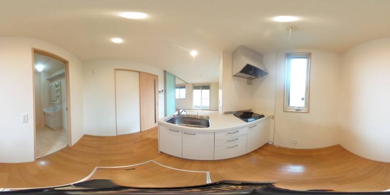 パノラマ画像キッチン