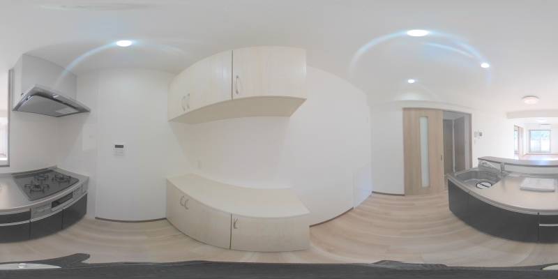 パノラマ画像キッチン