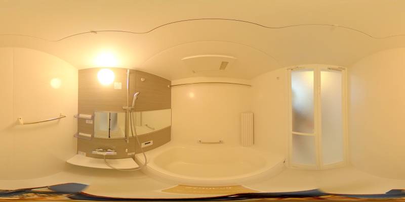 パノラマ画像バスルーム