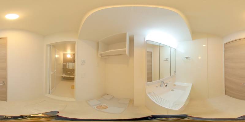 パノラマ画像洗面所