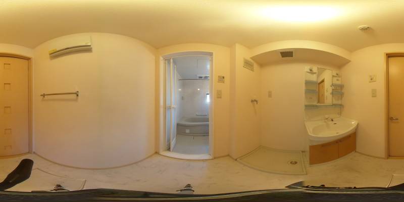 パノラマ画像洗面所