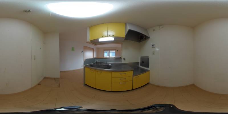 パノラマ画像キッチン