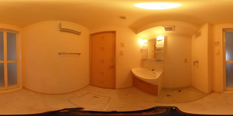 パノラマ画像洗面所