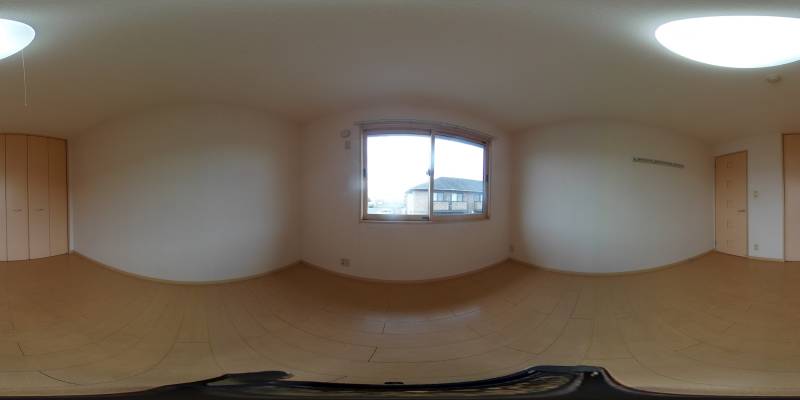 パノラマ画像寝室