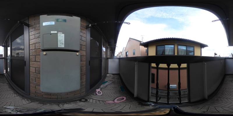 パノラマ画像バルコニー