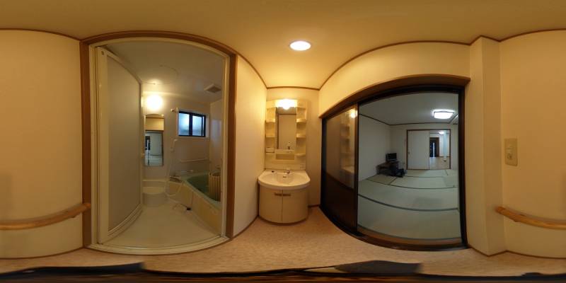 パノラマ画像洗面所