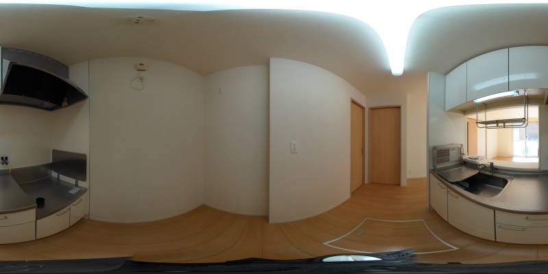パノラマ画像キッチン