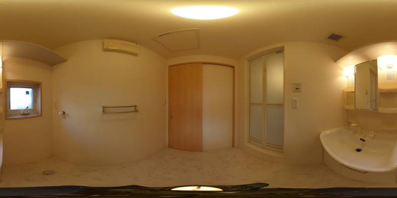 パノラマ画像洗面所