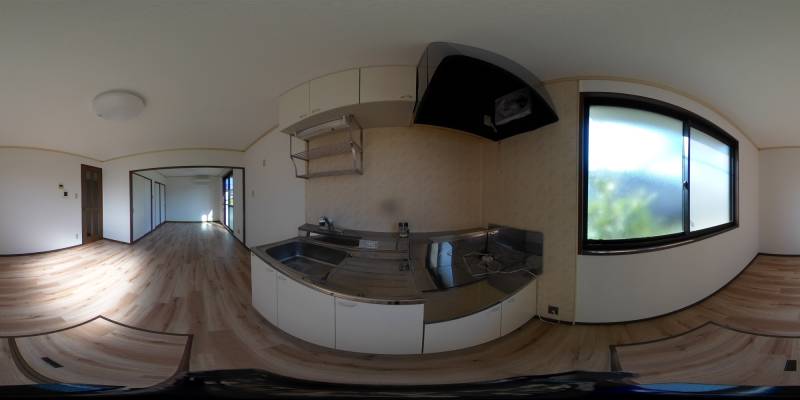 パノラマ画像キッチン