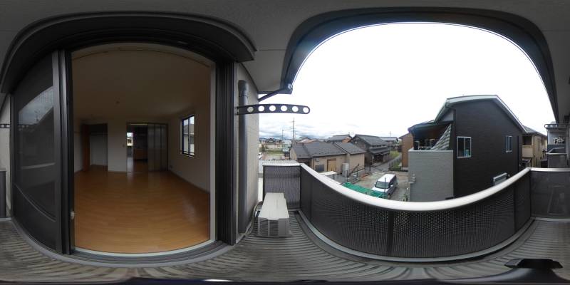 パノラマ画像バルコニー