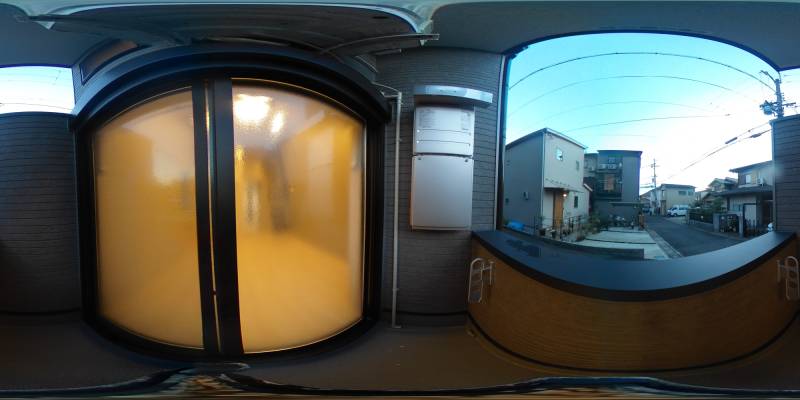 パノラマ画像バルコニー