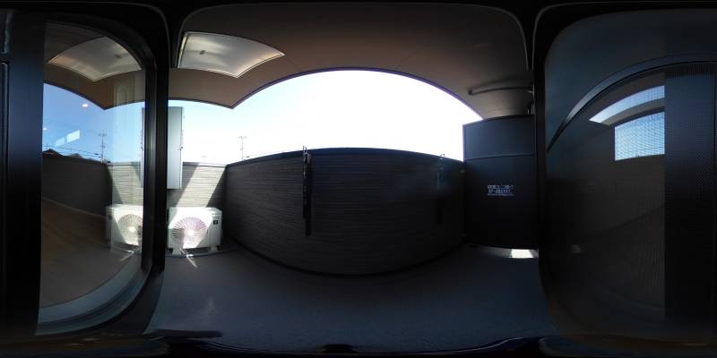 パノラマ画像バルコニー