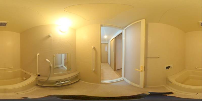 パノラマ画像バスルーム