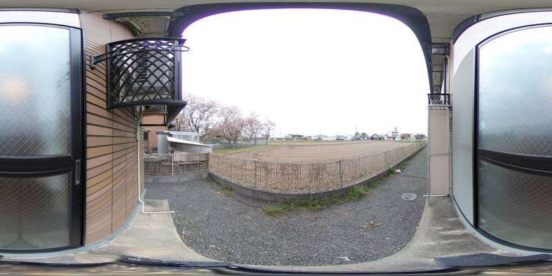 パノラマ画像バルコニー