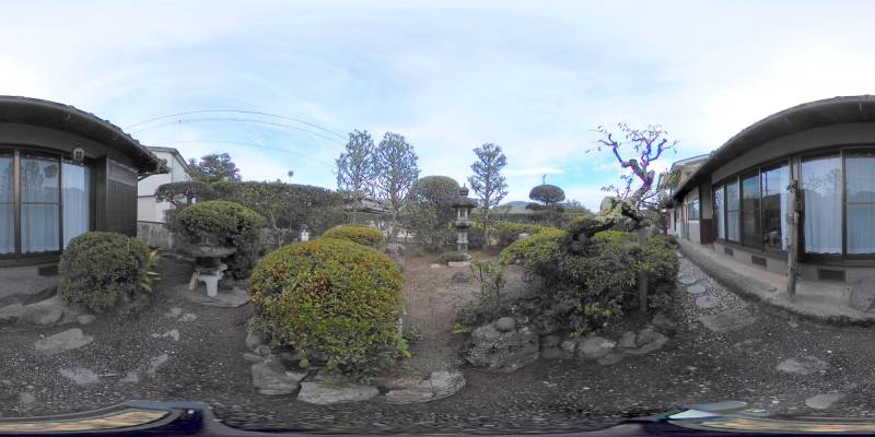 パノラマ画像庭