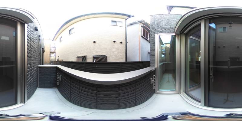 パノラマ画像バルコニー