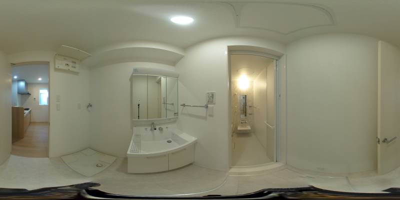 パノラマ画像洗面所