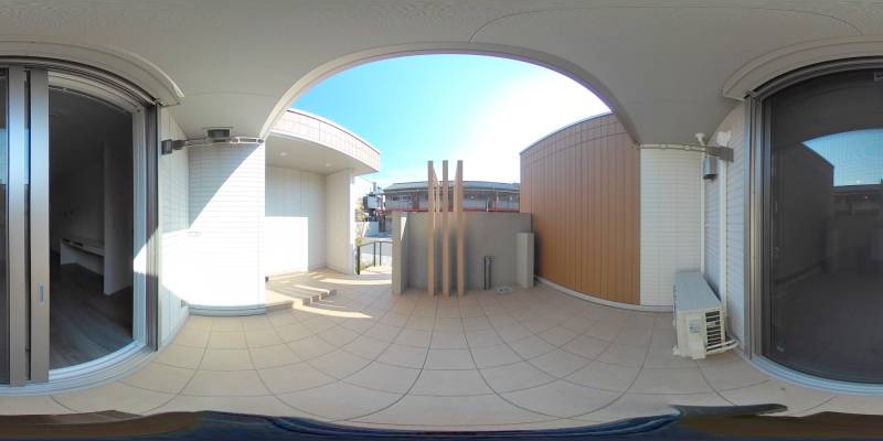 パノラマ画像バルコニー