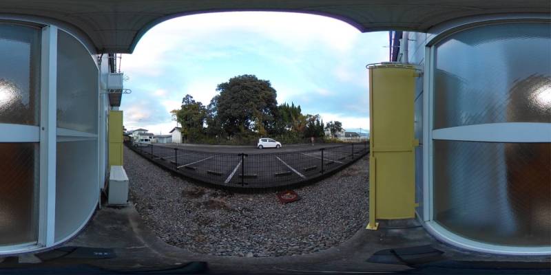 パノラマ画像バルコニー