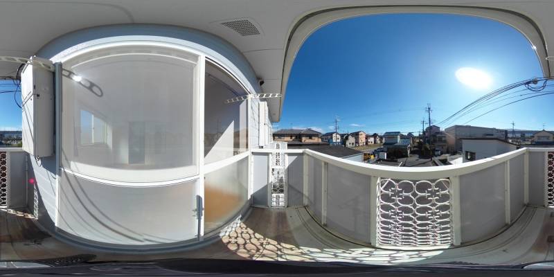 パノラマ画像バルコニー