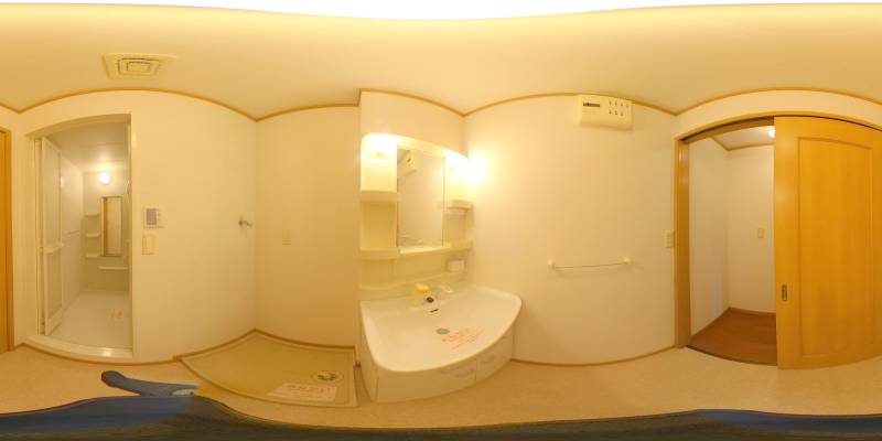 パノラマ画像洗面所