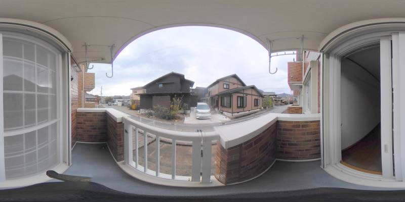 パノラマ画像バルコニー