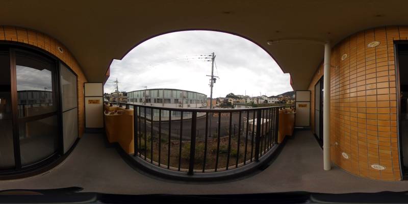 パノラマ画像バルコニー