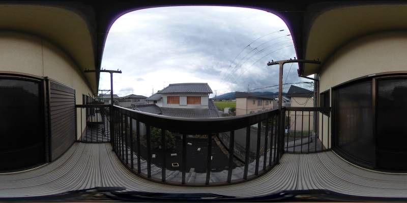 パノラマ画像バルコニー